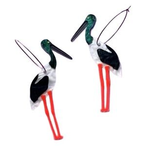 NWT: Jabiru Bird Statement Earrings